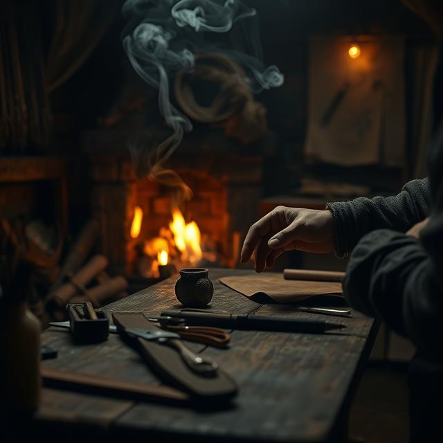 Charred Leather